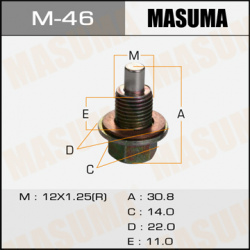 пробка масляного поддона \Nissan Pathfinder 95 04 MASUMA M46 