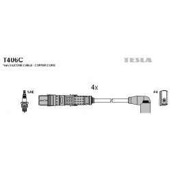 Высоковольтные провода (провода зажигания) TESLA T406C 