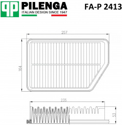 Фильтр воздушный PILENGA FA P 2413 