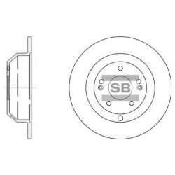 Тормозной диск HI Q SD1072