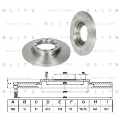 Тормозной диск BLITZ BS0343 