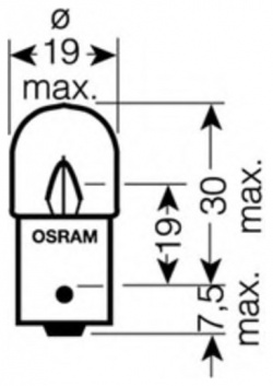 Автолампа накаливания OSRAM 5627 BA15s 
