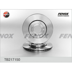 Тормозной диск FENOX TB217150 вентилируемый передний мост 