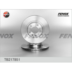 Тормозной диск FENOX TB217851 вентилируемый передний мост 