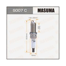 Свеча зажигания MASUMA S007C Nissan X Trail 2 0/2 5 01>/Primera 1 8/2 0 02> 
