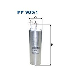 Топливный фильтр FILTRON PP 985/1 VW T5 2 5TDi 03> 