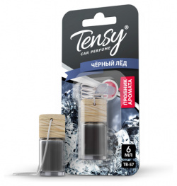 ароматизатор  Tensy подвесной жидкость бутылочка блистер Черный лед\ TB 57