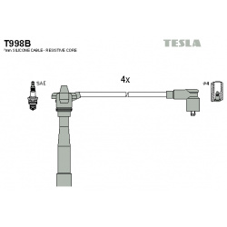Высоковольтные провода (провода зажигания) TESLA T998B 