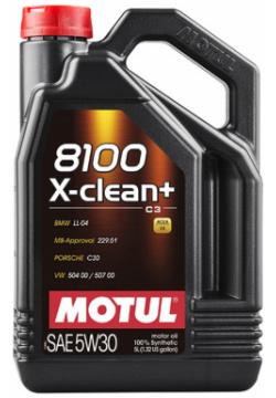 Моторное масло MOTUL 106377 5W 30 синтетическое 5 л 
