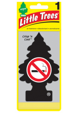 ароматизатор подвесной  картон ёлочка Не курить  (No Smoking)\ LITTLE TREES U1P 17037 RUSS