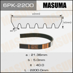 ремень поликлиновый  6PK2200\ MASUMA 6PK 2200