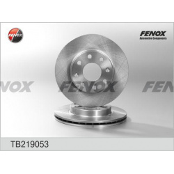 Тормозной диск FENOX TB219053 вентилируемый передний мост 