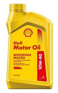 Моторное масло SHELL 550051069 10W 40 полусинтетическое 1 л 