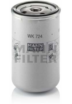 Топливный фильтр MANN FILTER WK 724 Iveco ASTRA/EuroCargo I/EuroStar/EuroTech MH/MP/MT/EuroTrakker 92 04 