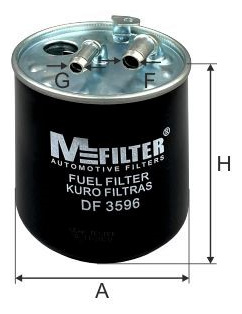 Топливный фильтр MFILTER DF 3596 MB A/B/C/E/G/M class/Sprinter2006/Vito(639) 