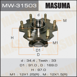 к кт подшипника ступицы  задней\ Mitsubishi Pajero 01> MASUMA MW31503