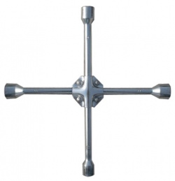ключ крест  баллонный 17х19х21мм квадрат 1/2 усиленный толщ 16мм\ MATRIX 14245