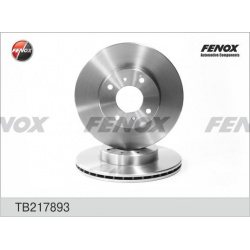 Тормозной диск FENOX TB217893 вентилируемый передний мост 