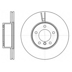 Тормозной диск REMSA 61194 10 вентилируемый передний мост 