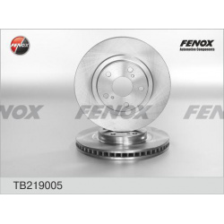 Тормозной диск FENOX TB219005 вентилируемый передний мост 