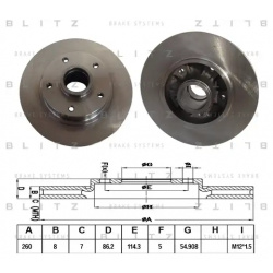 Тормозной диск BLITZ BS0301 