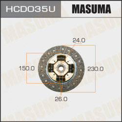 Диск сцепления MASUMA HCD035U 