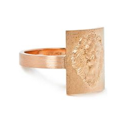 Dusty Rose Квадратный перстень из розового золота Lion 11117