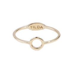 Tilda Кольцо с кругом из желтого золота 13261