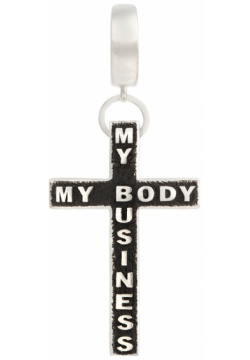 AMARIN Jewelry Моносерьга крест из серебра коллекции My Body Business 25184 М