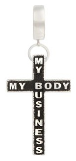 AMARIN Jewelry Моносерьга крест из серебра коллекции My Body Business 25184