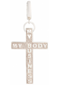 AMARIN Jewelry Моносерьга крест из серебра коллекции My Body Business 25172 М