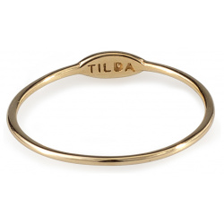 Tilda Тонкое кольцо из желтого золота 12086