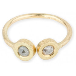Kintsugi Jewelry Кольцо Fragile rose из золота со вставкой бриллиантов 109428 К