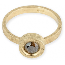 Kintsugi Jewelry Кольцо Fragile rose золотое с бриллиантом 110304