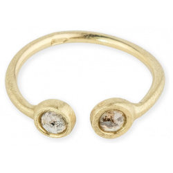 Kintsugi Jewelry Кольцо Fragile rose из золота со вставкой бриллиантов 110313 К