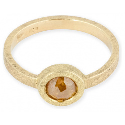 The EGO Кольцо Fragile rose из золота с бриллиантом 111413