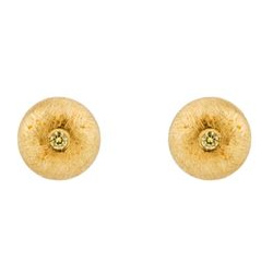 11 Jewellery Позолоченные серьги Roe gold из серебра с желтыми фианитами 62184
