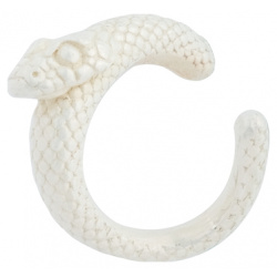 Caviar Jewellery Белый кафф змея SERPENT 112022