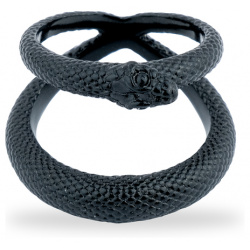 Caviar Jewellery Черное кольцо змея SERPENT 112073
