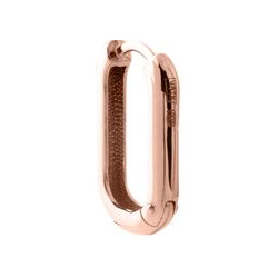 LUTA Jewelry Серьги кольца из серебра с розовой позолотой 30943