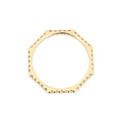 Vertigo Jewellery Lab Кольцо HEXO diamond из золота с дорожой бриллиантов 112480