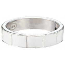 SHAMELESS Белое кольцо из серебра с эмалью 92297