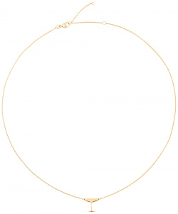 LUTA Jewelry Покрытое лимонным золотом колье из серебра Sparkling 101143