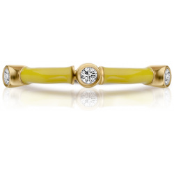 RS1912 X DANIILBERG Кольцо из желтого золота с эмалью и бриллиантами CANDY 425461