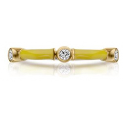 RS1912 X DANIILBERG Кольцо из желтого золота с эмалью и бриллиантами CANDY 425461