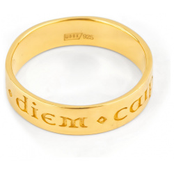 11 Jewellery Позолоченное кольцо Credo из серебра «Лови момент» 440944 П