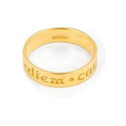 11 Jewellery Позолоченное кольцо Credo из серебра «Лови момент» 440944
