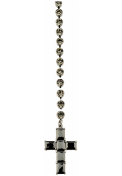 Herald Percy Сотуар с кристаллами и подвеской крестом черного цвета 448598