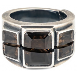 OSSA Кольцо из серебра с гранями 449017