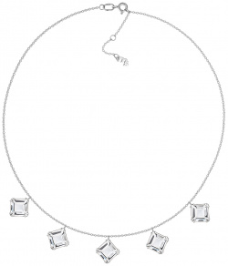 Moonka Серебряное колье Serene с подвесками из горного хрусталя 156798 серебро